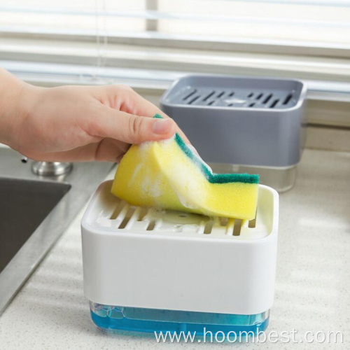 Soap Dispenser for Kitchen and Sponge Holder